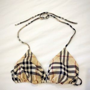 Authentic Burberry Triangle Bikini Top